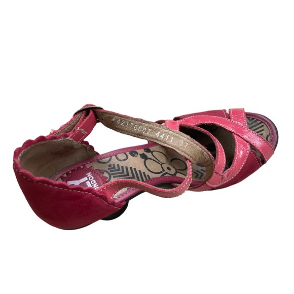 Fly London Red and Pink Heel Shoes, Size 37 Christmas - Picture 7 of 8